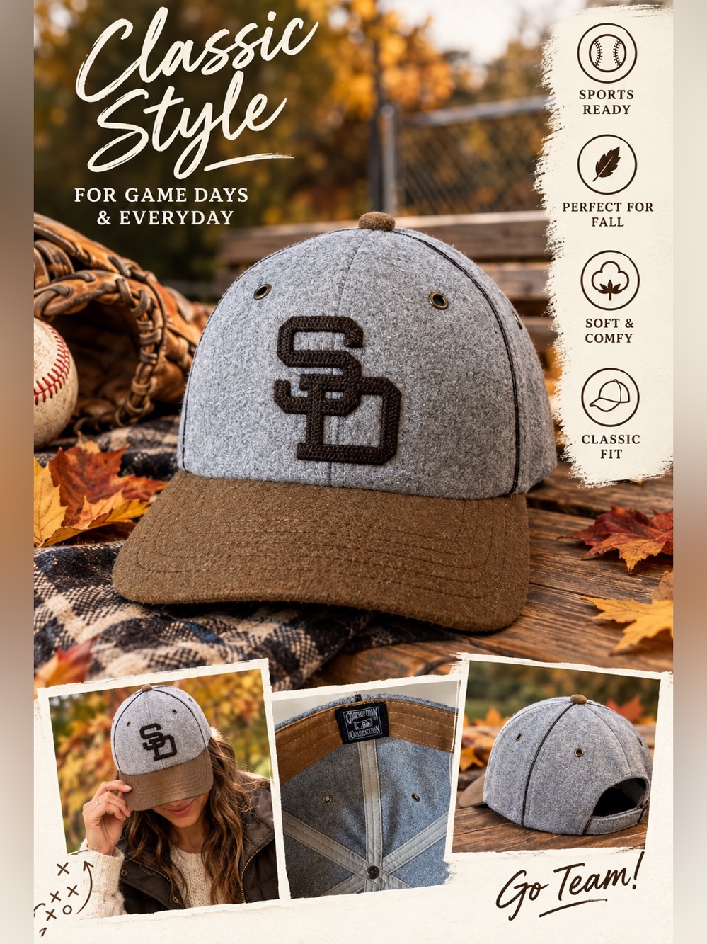 Cooperstown Collection San Diego Padres Wool Baseball Cap